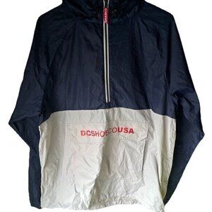 Vintage DC Shoe Co Waterproof Jacket Men’s Sz XL Blue Gray Pockets Style 2014